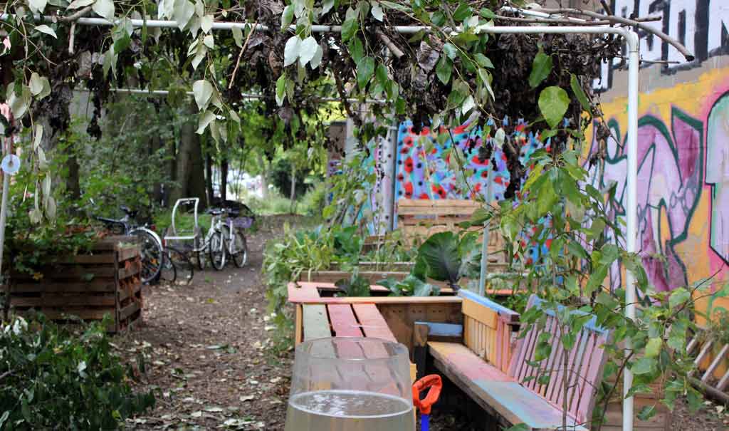 Der Urbane Gemeinschaftsgarten am Kulturenergiebunker in Hamburg, Altona